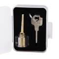 Transparent Single-Head Lock with Crescent Key (Single Groove) for Locksmith Training